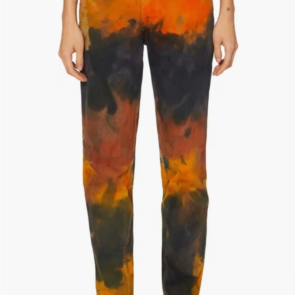 NWT Eckhaus Latta Gorgeous high-waisted Fall Palette Jeans sz 32